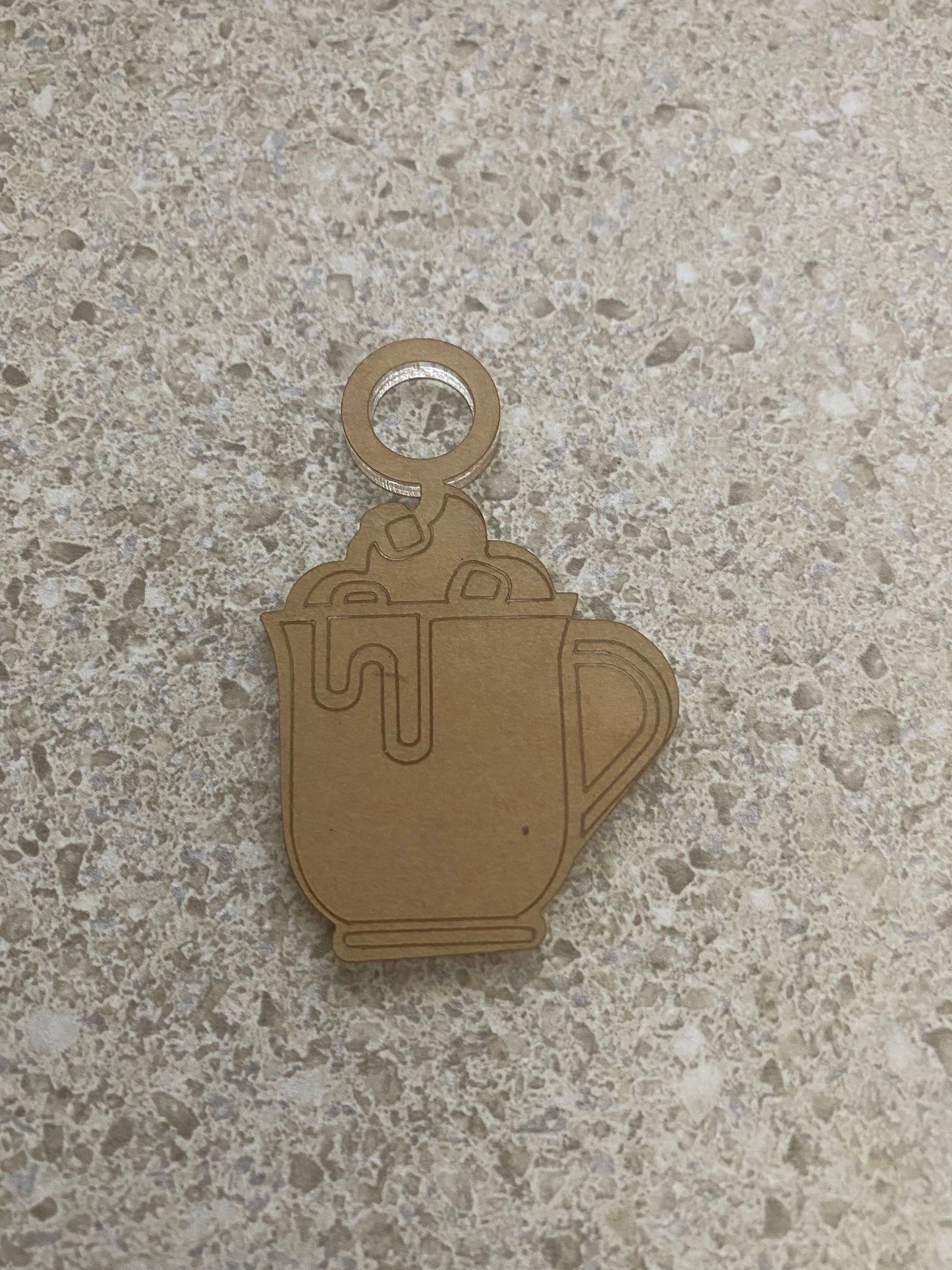 Cocoa Mug Straw Charm