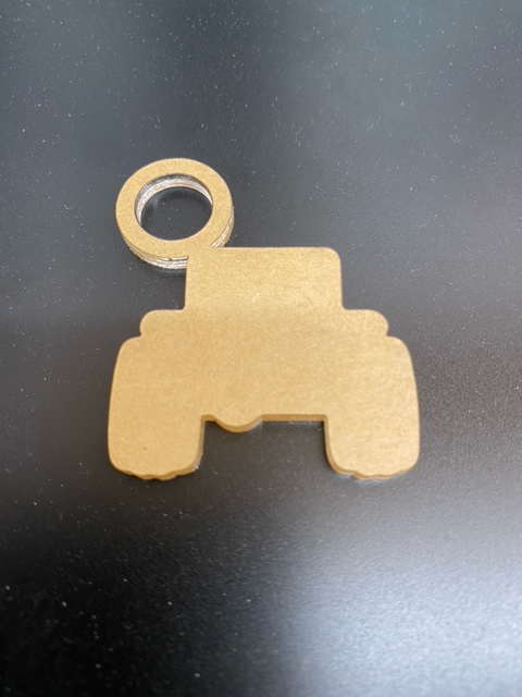 Jeep Straw Charm