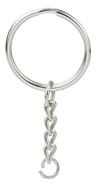 Acrylic Blank Keychain Hardware (Set of 10)