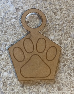 Paw Print Straw Charm