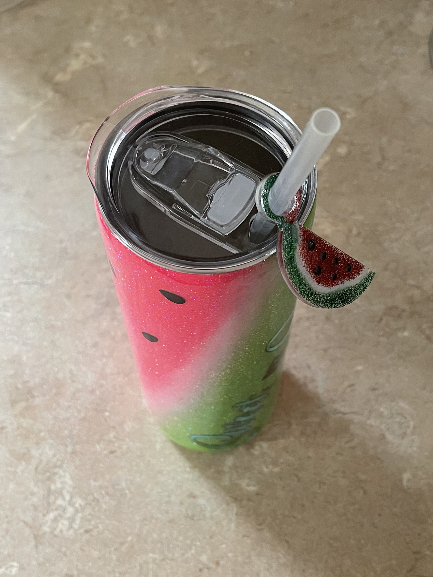 Fruit Slice Straw Charm