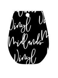 Wine Glass Keychain Acrylic Blank