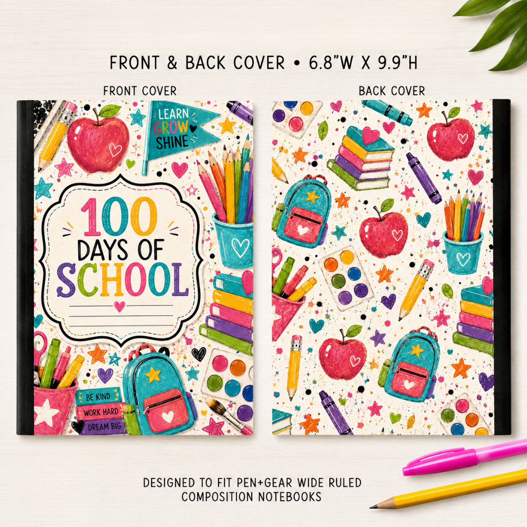 COMPOSITION NOTEBOOK VINYL - ASSORTED PATTERNS