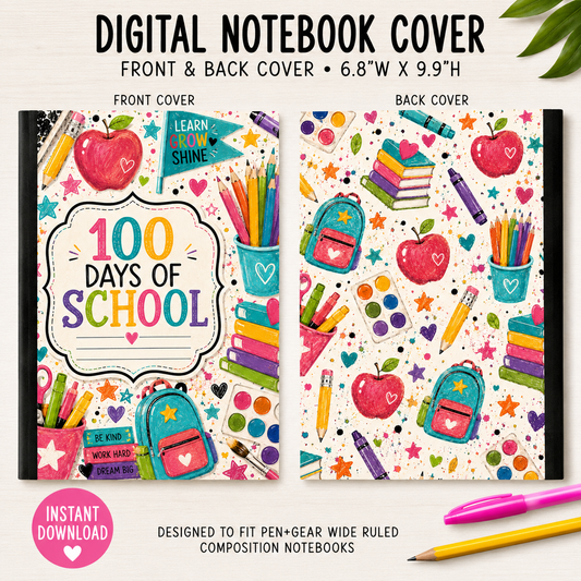 100 DAYS - DIGITAL NOTEBOOK COVER