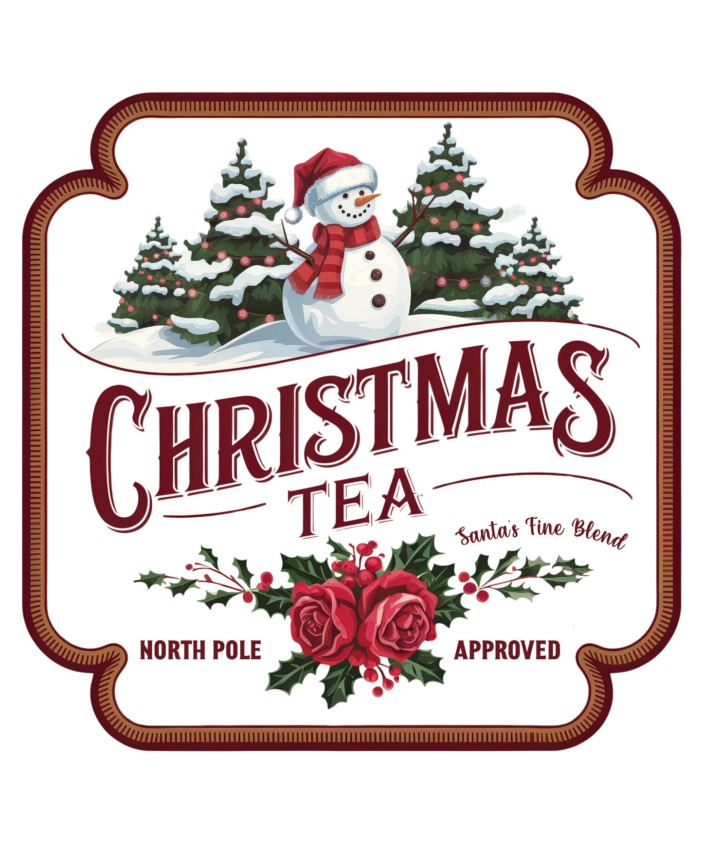 UVDTF VINTAGE CHRISTMAS DRINK LABELS