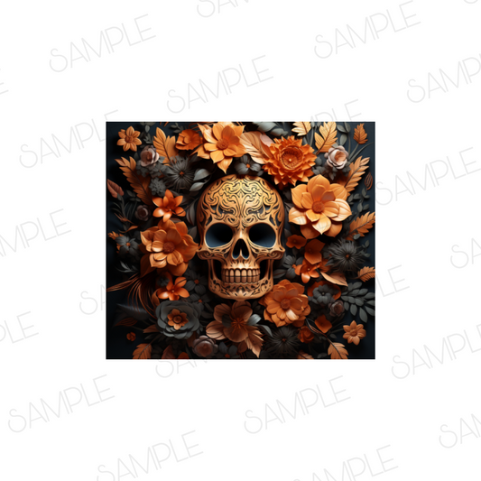 3DSKULLFLOWER WRAP