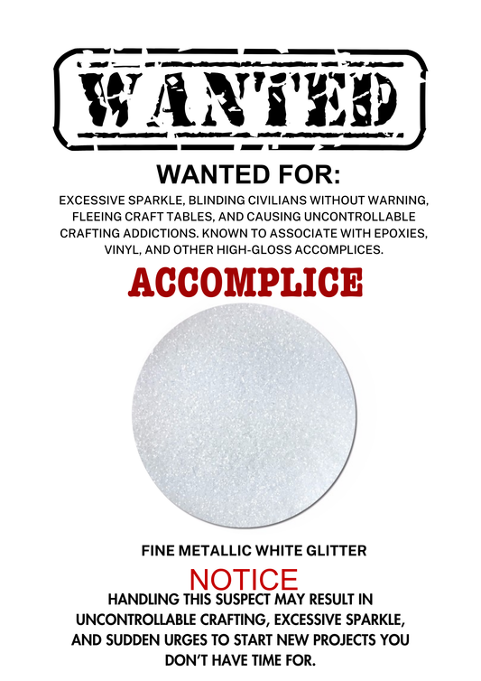 Accomplice – White Metallic Fine (PURE WHITE)