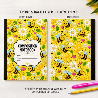 COMPOSITION NOTEBOOK VINYL - ASSORTED PATTERNS