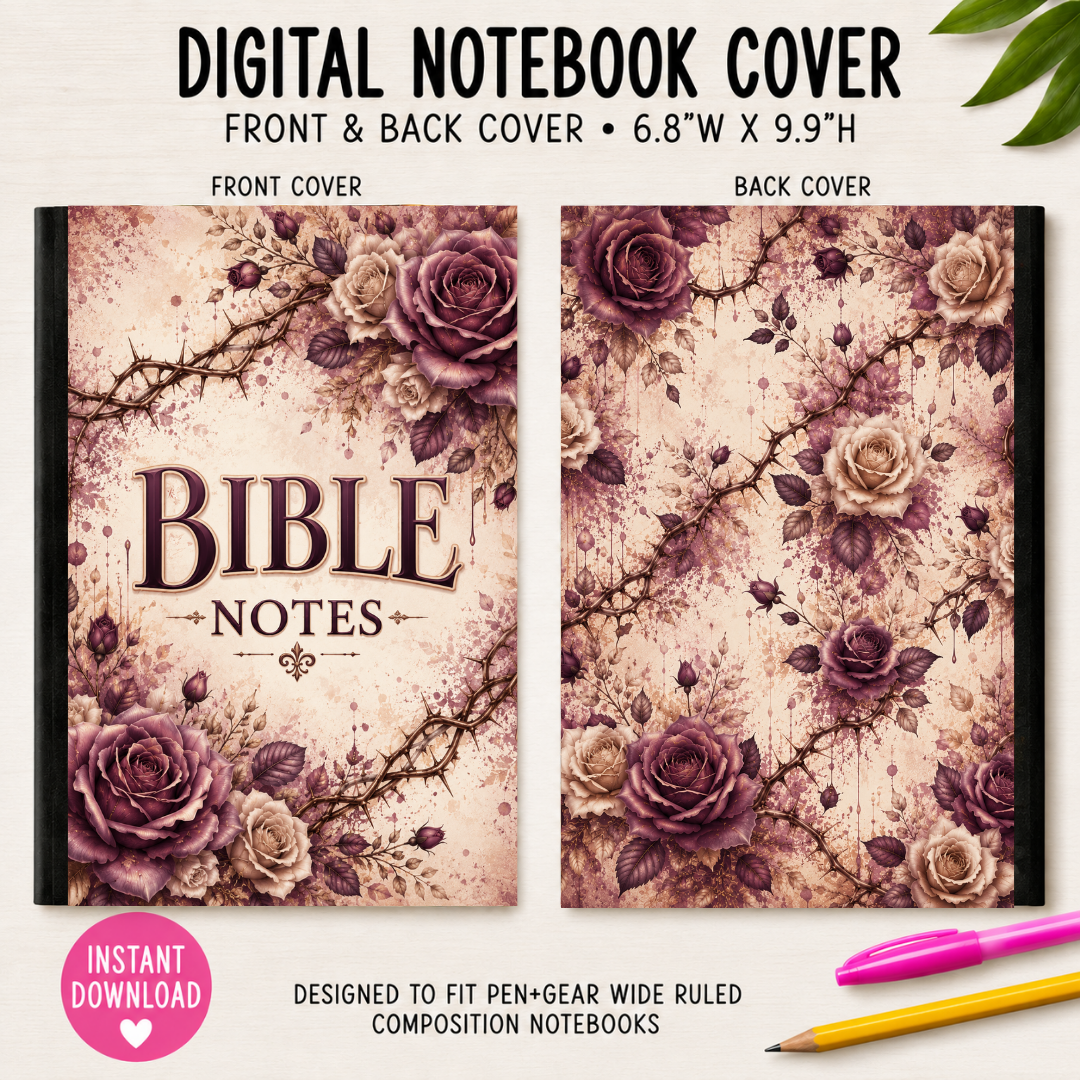 BIBLE NOTES - DIGITAL NOTEBOOK COVERS