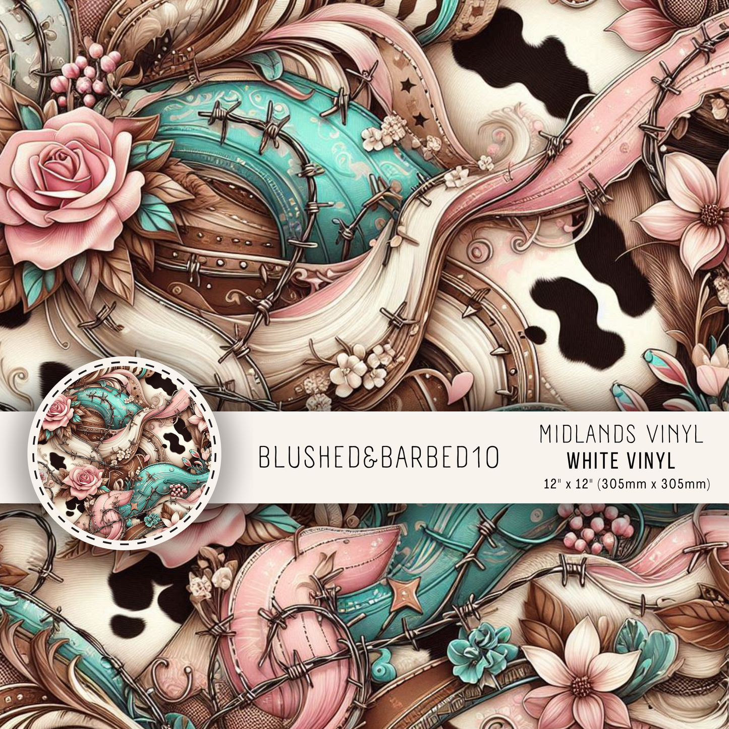 BLUSHED & BARBED COLLECTION - ASSORTED PATTERNS/SIZES