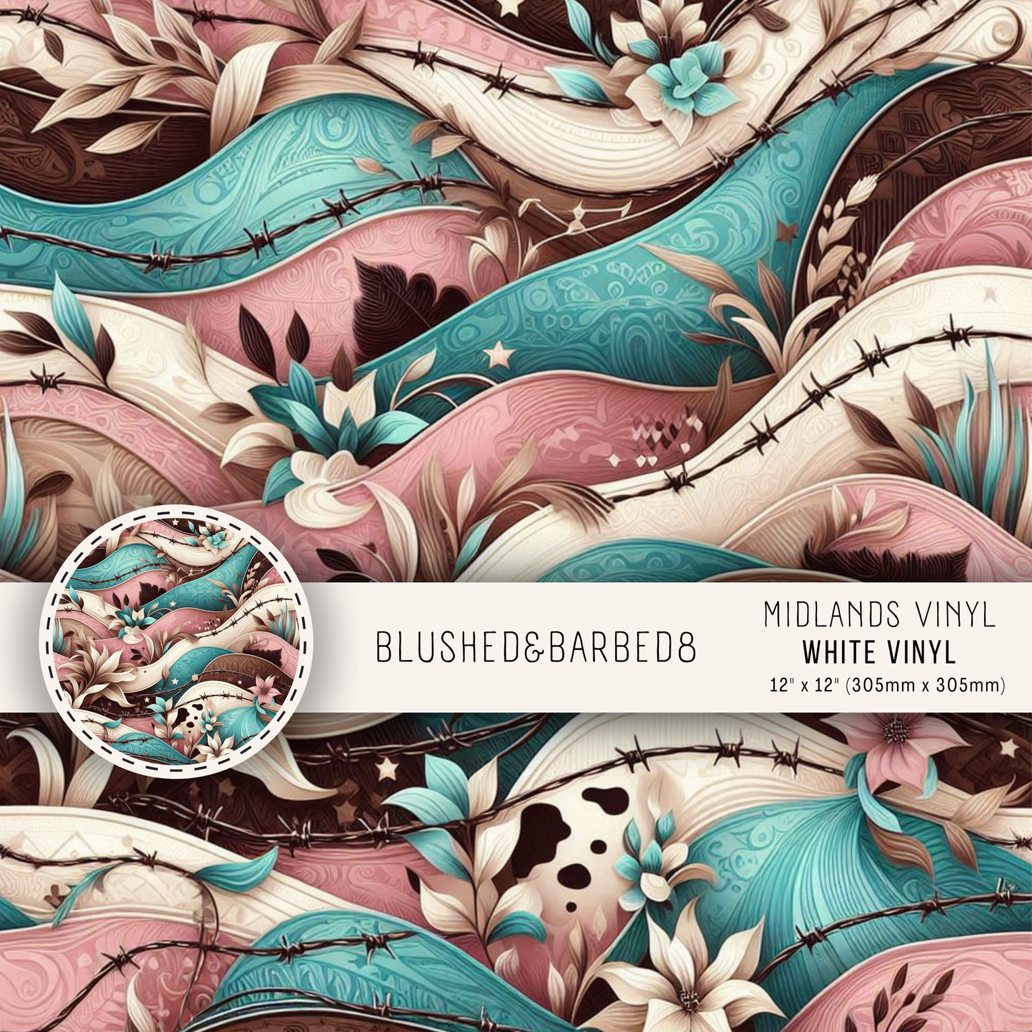 BLUSHED & BARBED COLLECTION - ASSORTED PATTERNS/SIZES