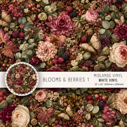 BLOOMS AND BERRIES  - ASSORTED PATTERNS/SIZES