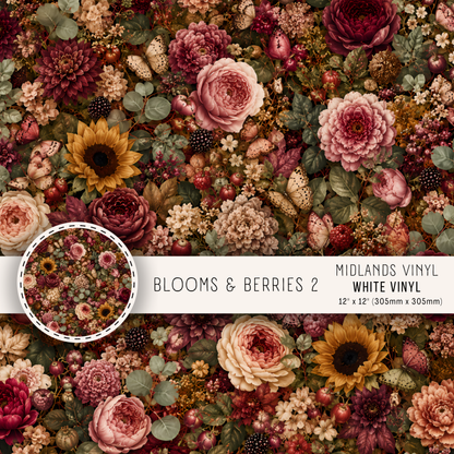 BLOOMS AND BERRIES  - ASSORTED PATTERNS/SIZES