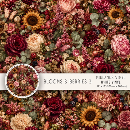 BLOOMS AND BERRIES  - ASSORTED PATTERNS/SIZES