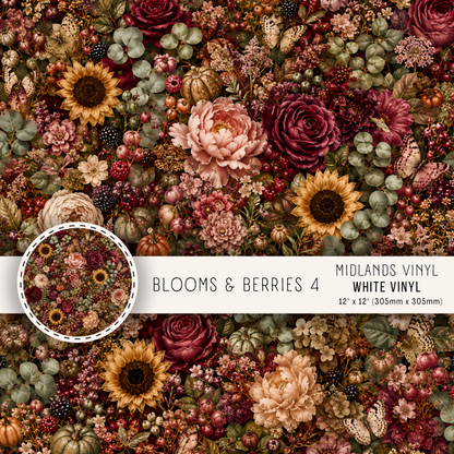 BLOOMS AND BERRIES  - ASSORTED PATTERNS/SIZES