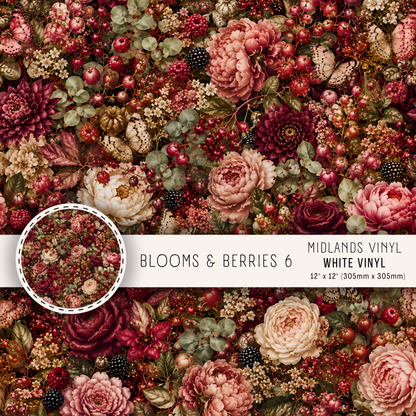 BLOOMS AND BERRIES  - ASSORTED PATTERNS/SIZES