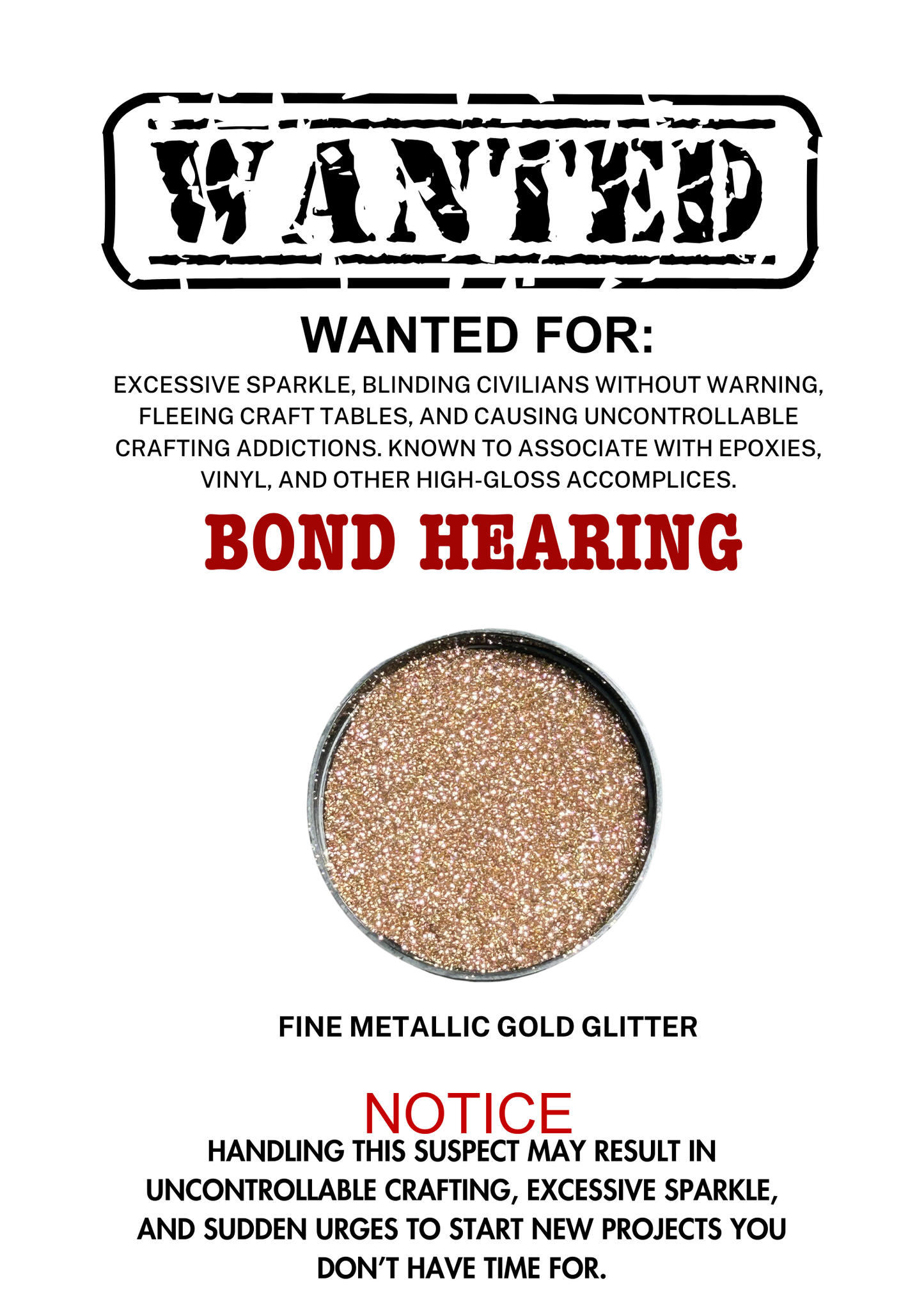 Bond Hearing – Gold Metallic Fine