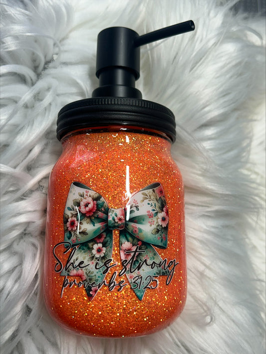 SHE IS STRONG SOAP DISPENSER