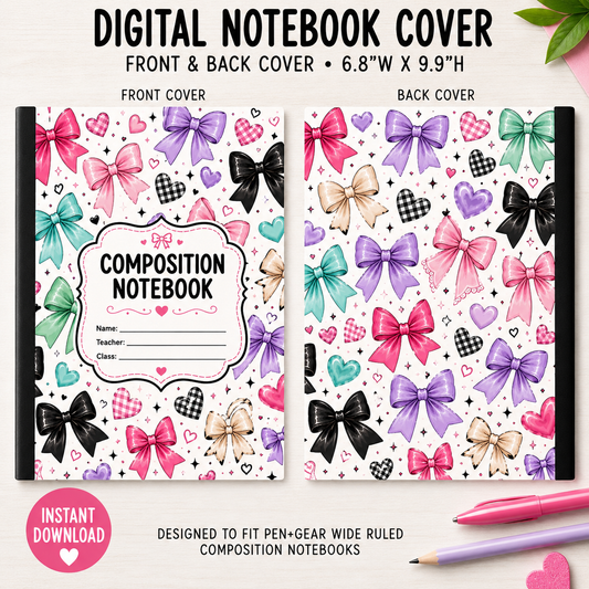 BOW CRAZY - DIGITAL NOTEBOOK COVER