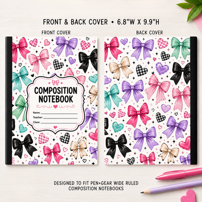 COMPOSITION NOTEBOOK VINYL - ASSORTED PATTERNS