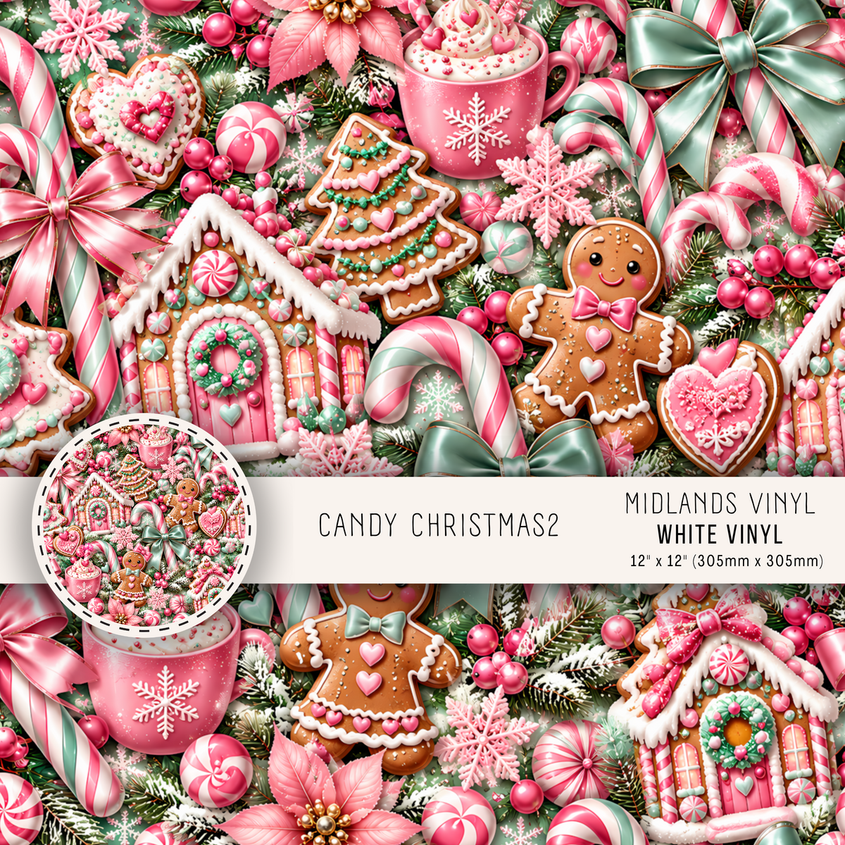 CANDY CHRISTMAS COLLECTION - ASSORTED PATTERNS/SIZES