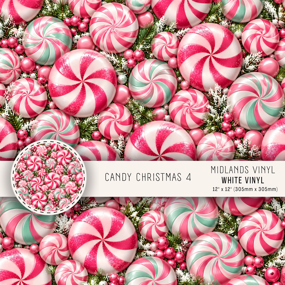 CANDY CHRISTMAS COLLECTION - ASSORTED PATTERNS/SIZES