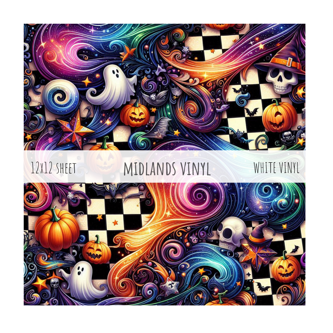 CHECKERBOARD HALLOWEEN  - BRAVO COLLECTION - ASSORTED PATTERNS