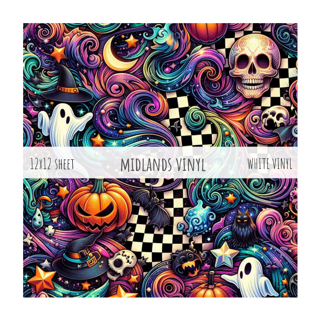 CHECKERBOARD HALLOWEEN  - BRAVO COLLECTION - ASSORTED PATTERNS