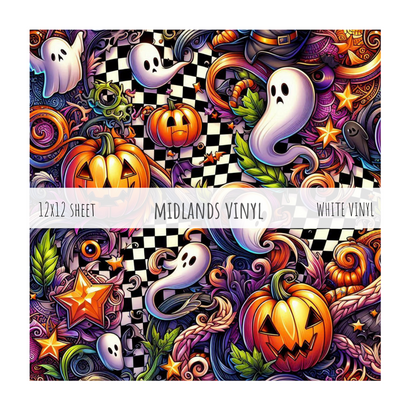 CHECKERBOARD HALLOWEEN  - BRAVO COLLECTION - ASSORTED PATTERNS