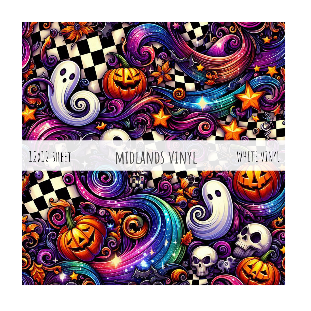 CHECKERBOARD HALLOWEEN  - BRAVO COLLECTION - ASSORTED PATTERNS