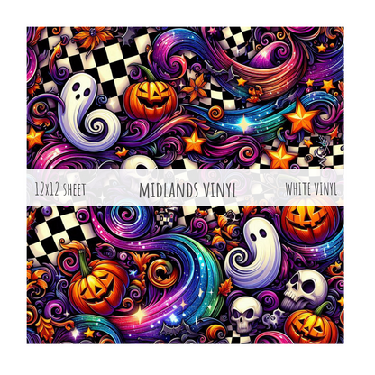 CHECKERBOARD HALLOWEEN  - BRAVO COLLECTION - ASSORTED PATTERNS