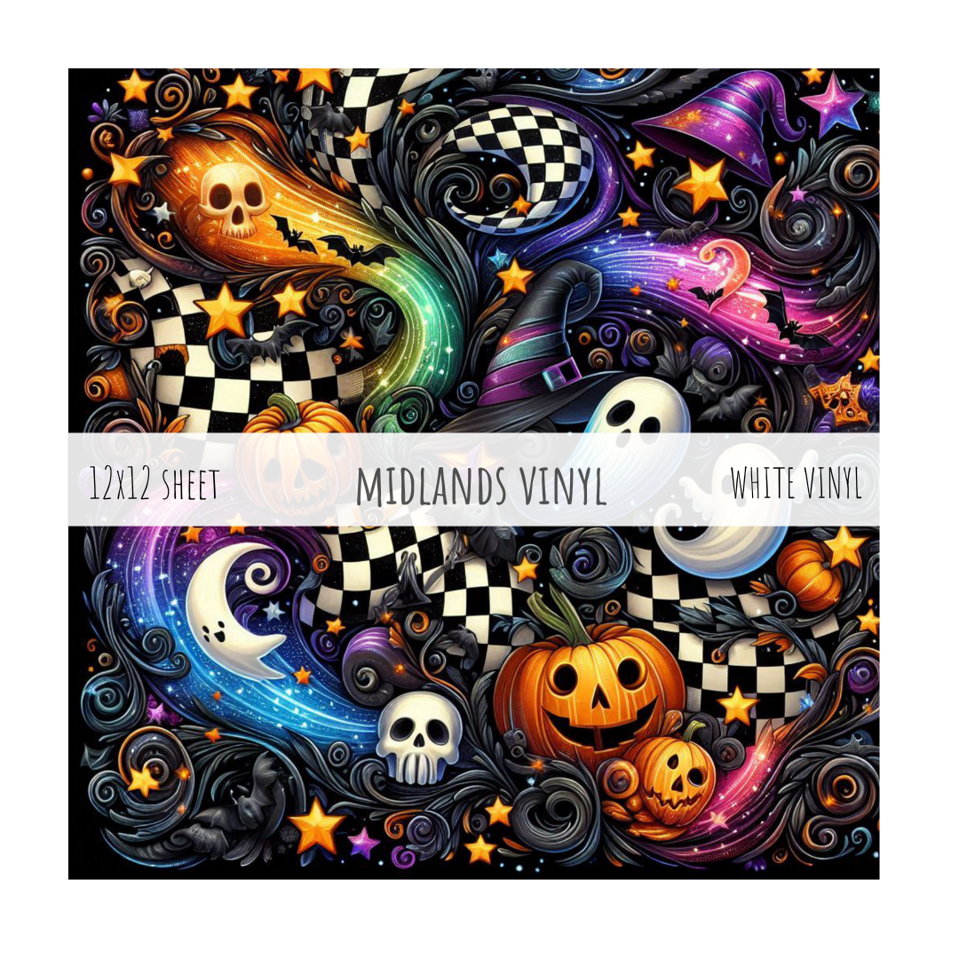 CHECKERBOARD HALLOWEEN  - BRAVO COLLECTION - ASSORTED PATTERNS