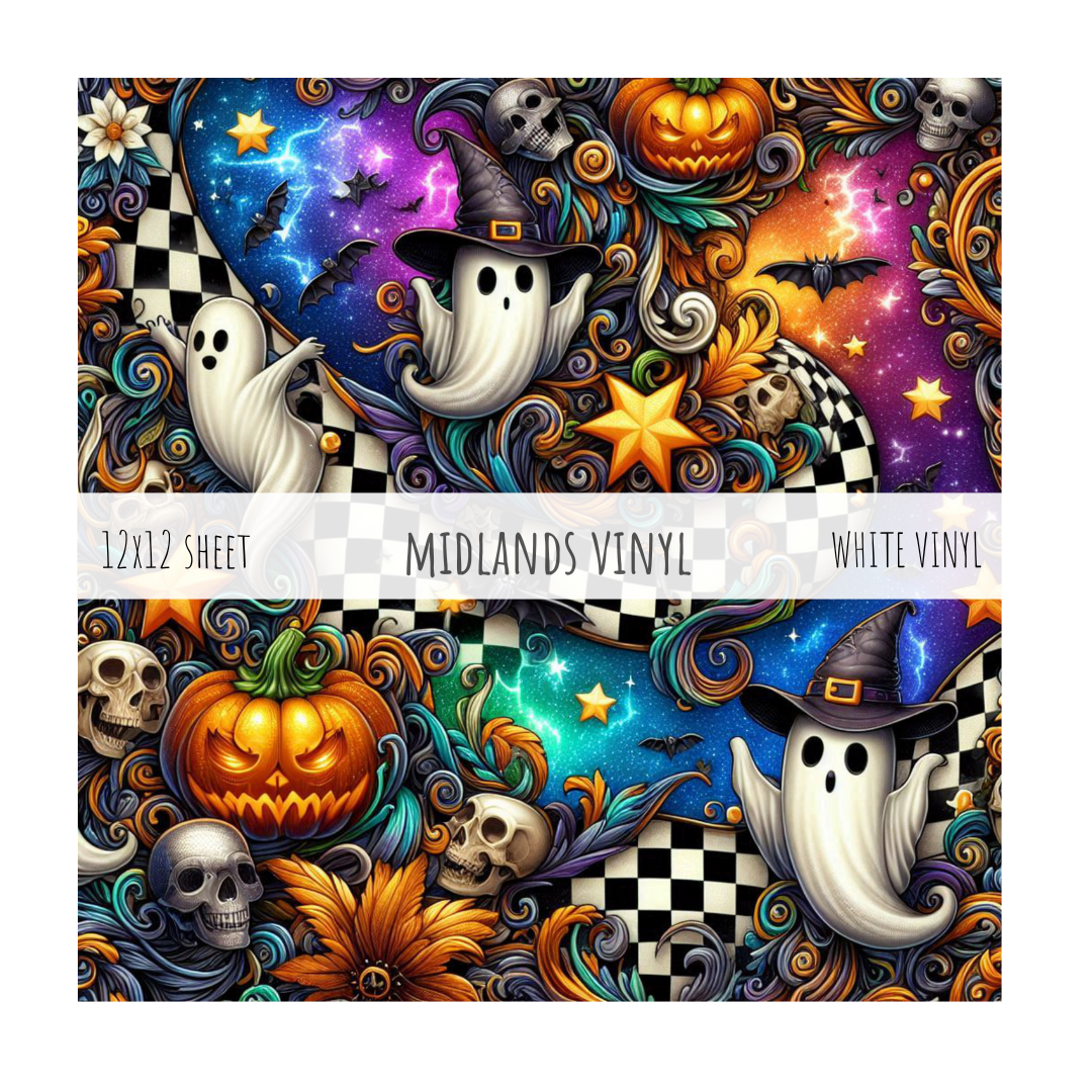 CHECKERBOARD HALLOWEEN  - BRAVO COLLECTION - ASSORTED PATTERNS