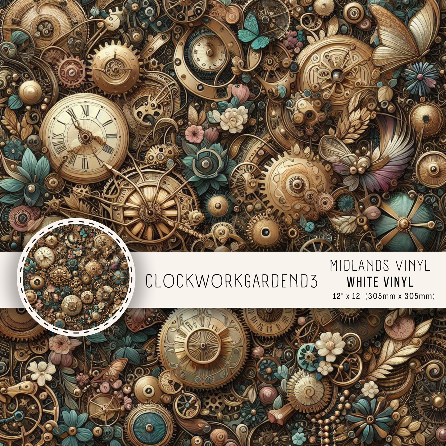 CLOCKWORK GARDEN COLLECTION - ASSORTED PATTERNS