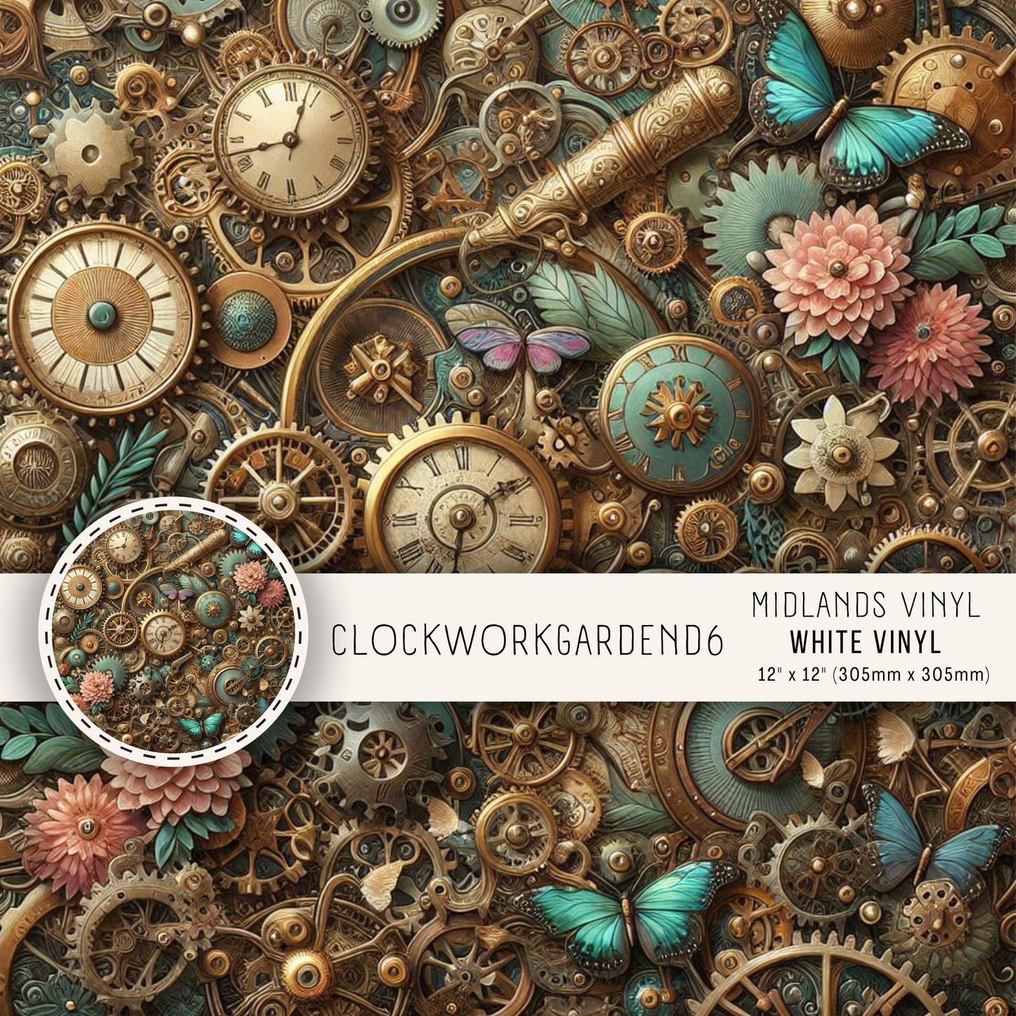 CLOCKWORK GARDEN COLLECTION - ASSORTED PATTERNS