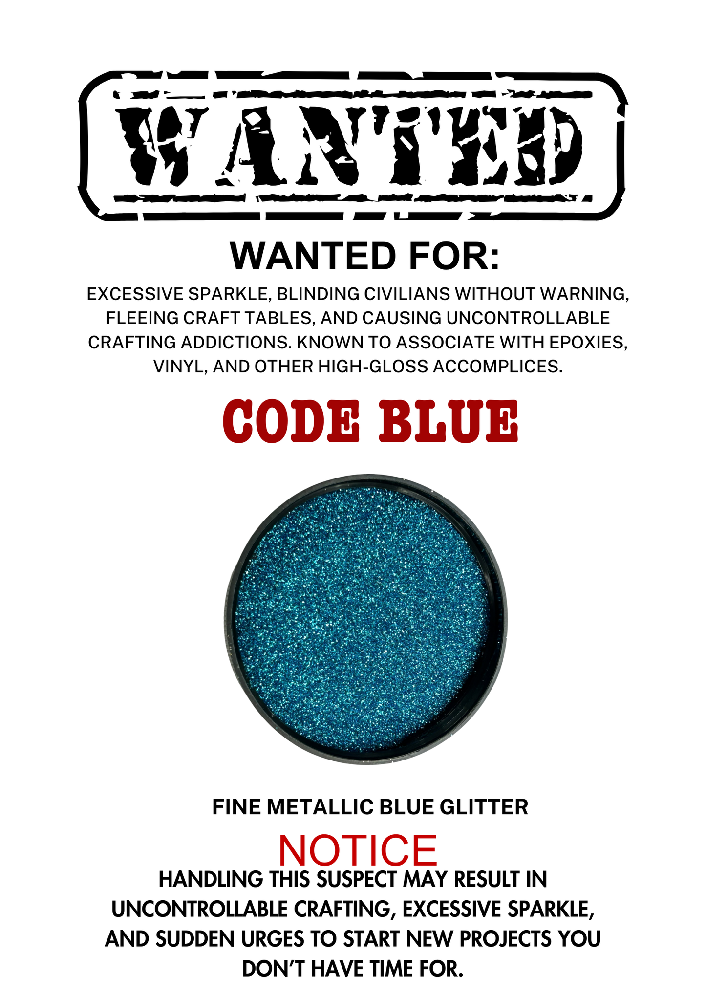 Code Blue – Blue Metallic Fine Cut