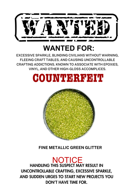 Counterfeit – Green Metallic Fine