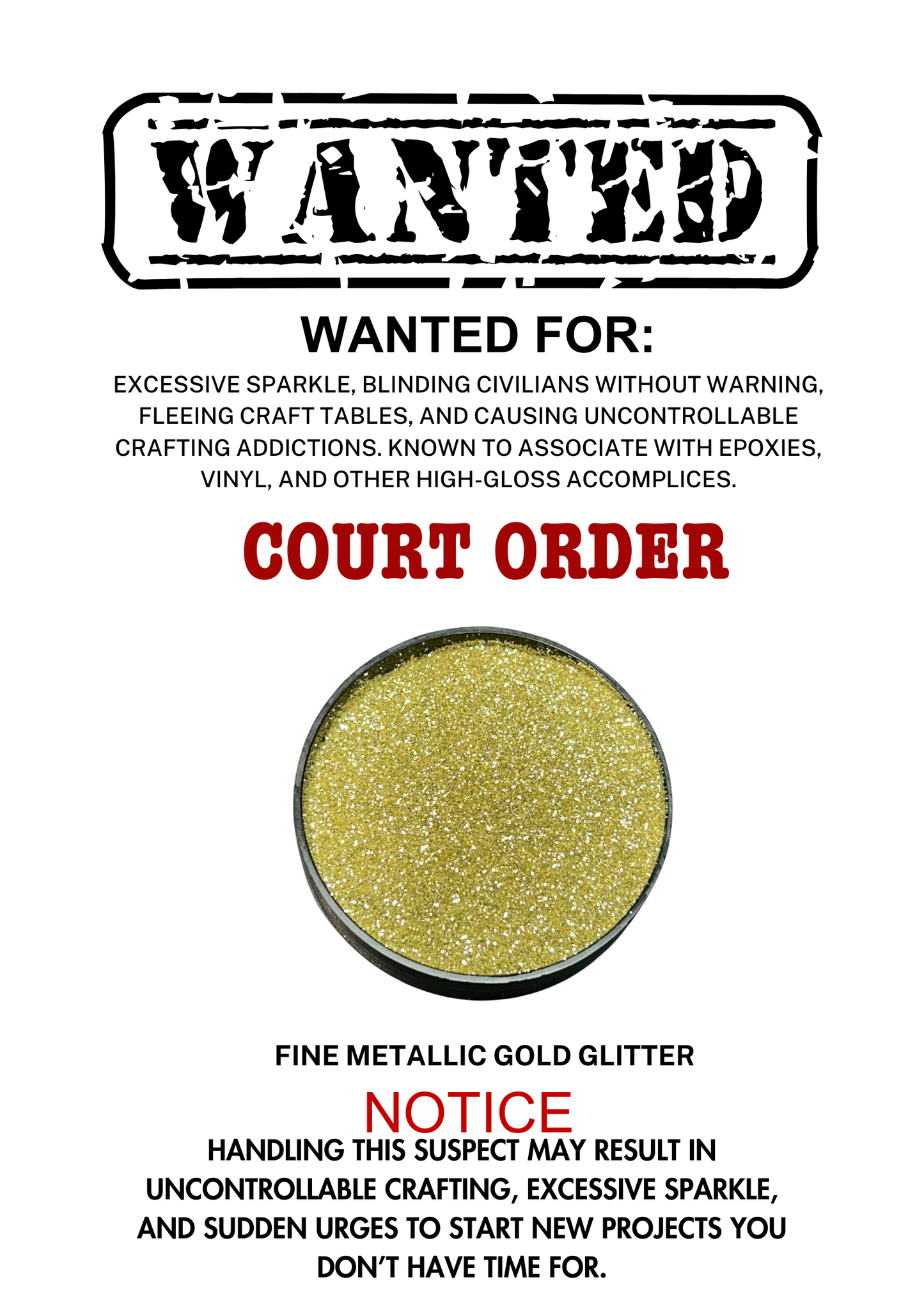 Court Order – Light Gold Metallic Fine