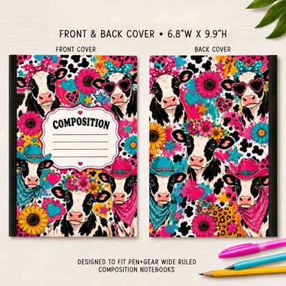COMPOSITION NOTEBOOK VINYL - ASSORTED PATTERNS