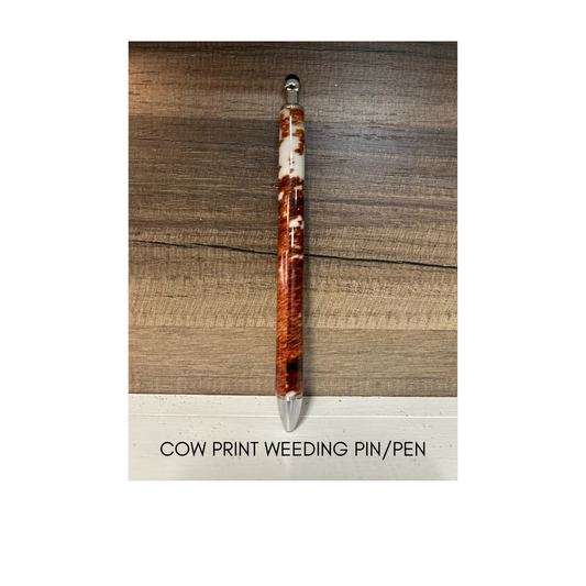 COW PRINT WEEDING PIN (INK REFILL INCLUDED)