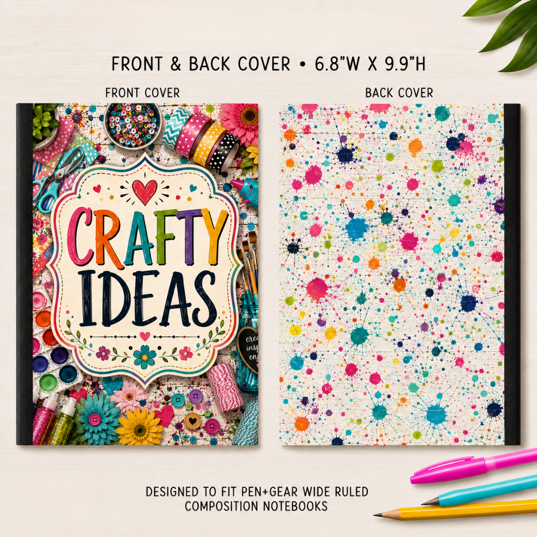 COMPOSITION NOTEBOOK VINYL - ASSORTED PATTERNS