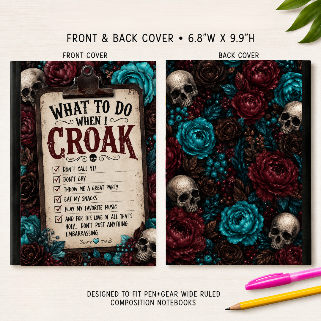 CROAK COMPOSITION NOTEBOOK VINYL