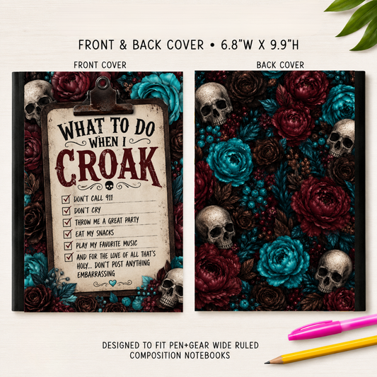 CROAK COMPOSITION NOTEBOOK VINYL