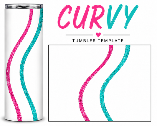 CURVY TUMBLER TEMPLATE - DIGITAL FILE