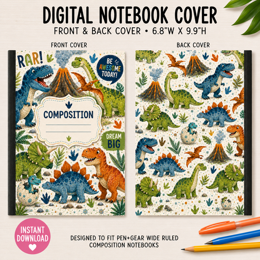 DINO - DIGITAL NOTEBOOK COVER