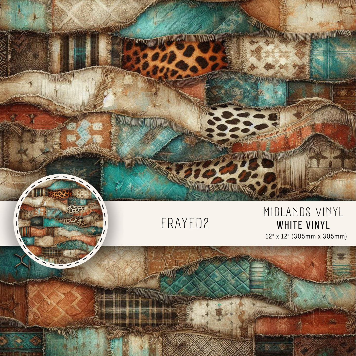 FRAYED COLLECTION - ASSORTED SIZES/PATTERNS