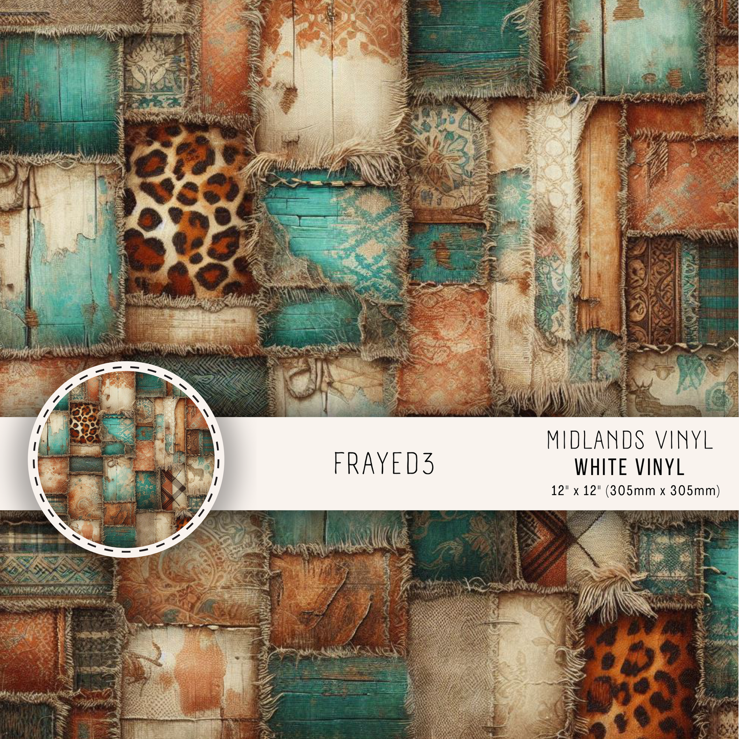 FRAYED COLLECTION - ASSORTED SIZES/PATTERNS