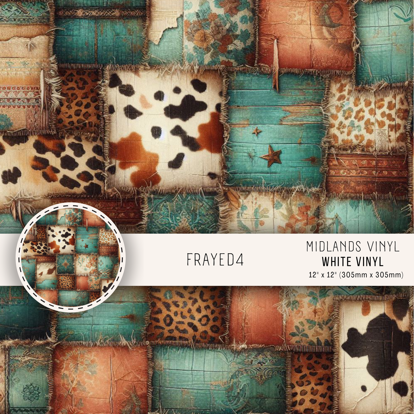 FRAYED COLLECTION - ASSORTED SIZES/PATTERNS