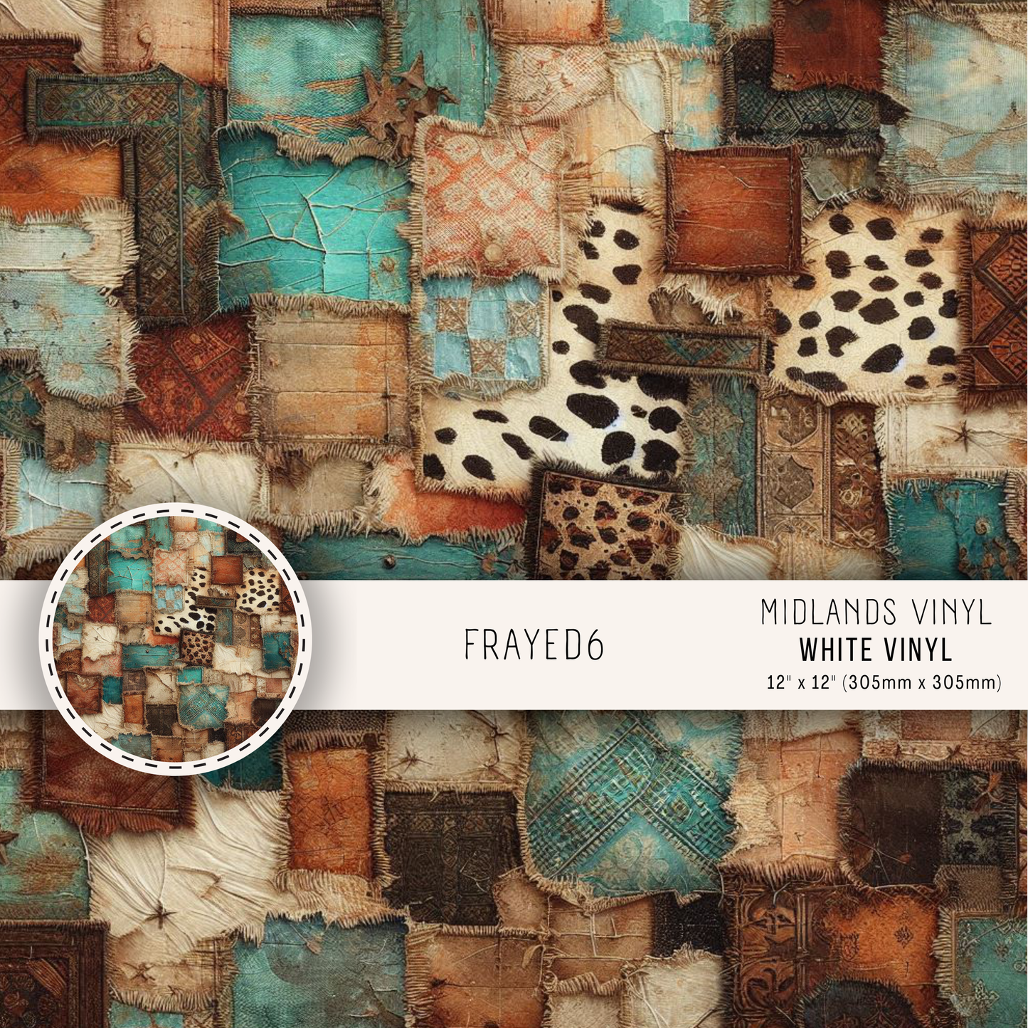 FRAYED COLLECTION - ASSORTED SIZES/PATTERNS
