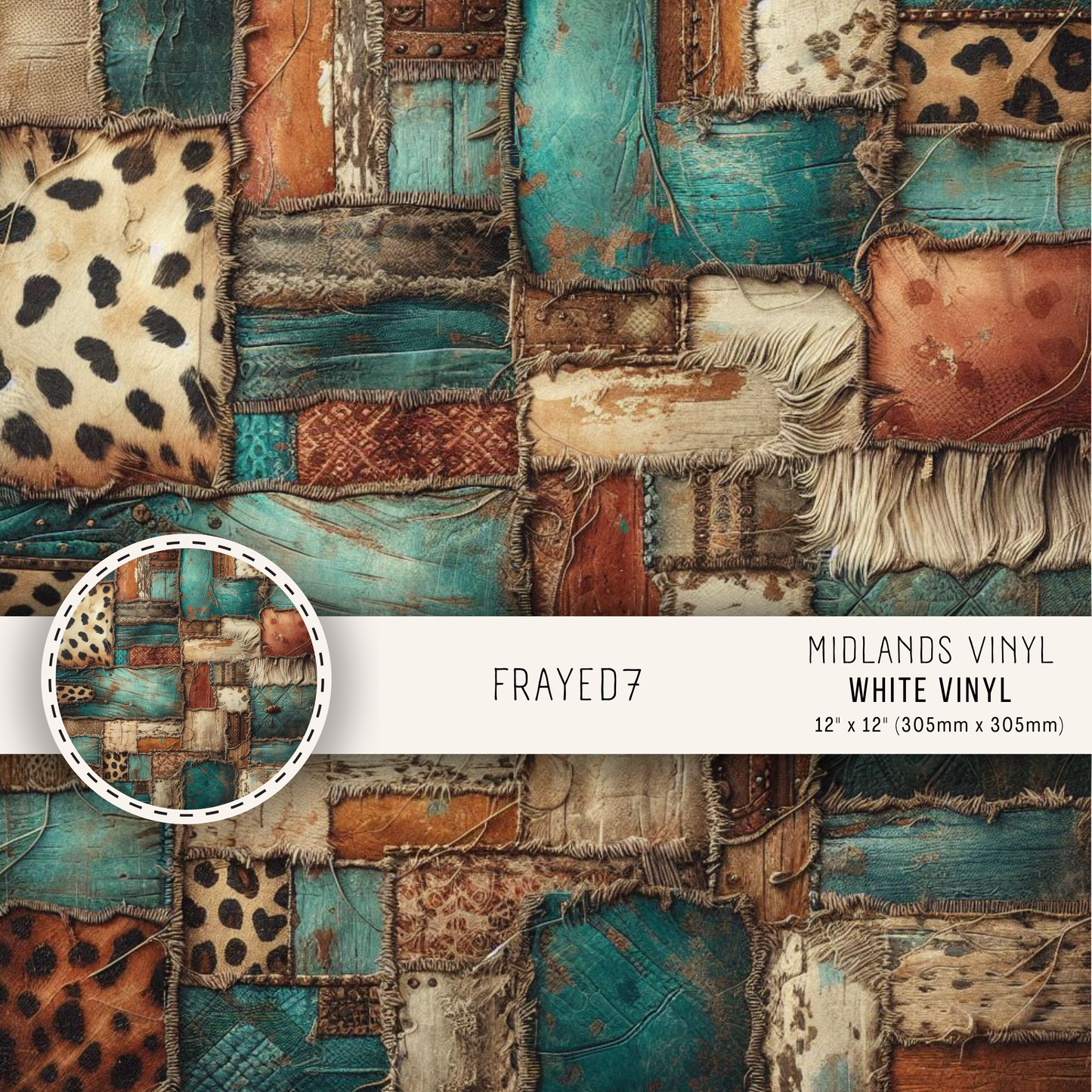 FRAYED COLLECTION - ASSORTED SIZES/PATTERNS